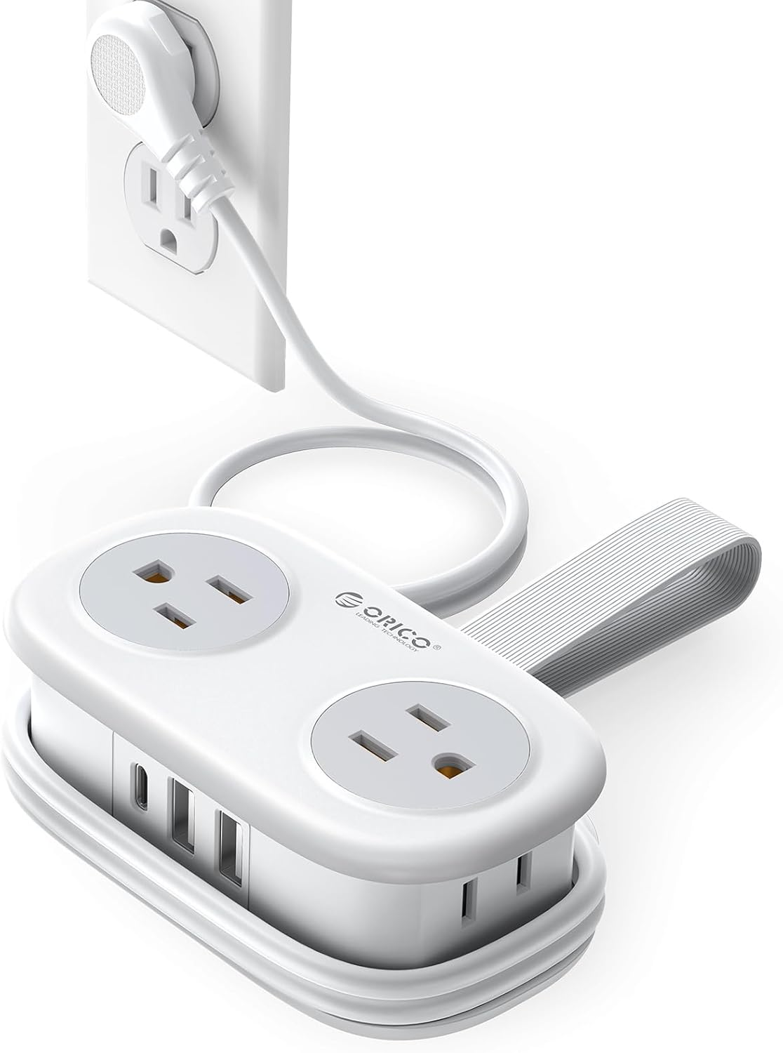Zeno TravelHub Pro — 4 AC + 2 USB + USB-C Power Strip